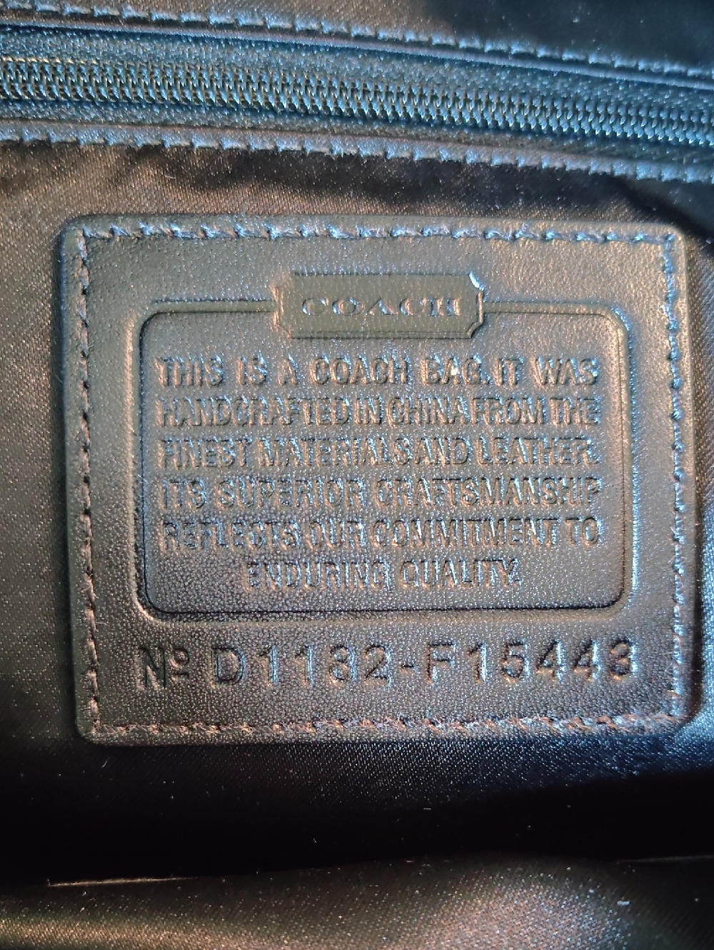 Coach Black Signature Pattern with Patent Trim And Silver Hardware - Picture 6 of 8
